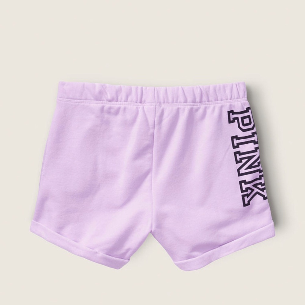 Purple sweater shorts from PINK